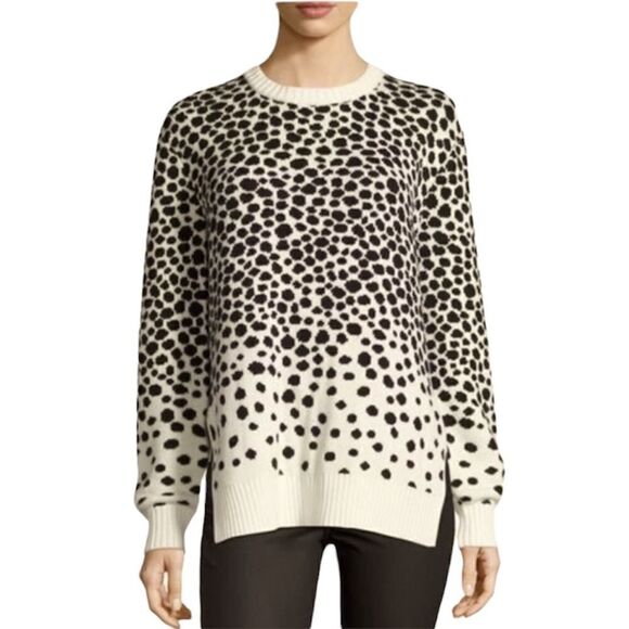 HOST PICK❣️ MARA HOFFMAN Dot-print Sweater, Strata Size Large - Picture 1 of 11